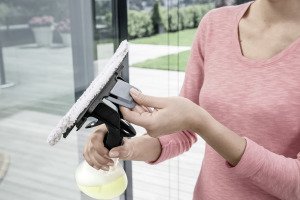 Karcher Yeni Model WV Sprey Şişe için Mikrofiber Bez 2 adet (Dış Cam)