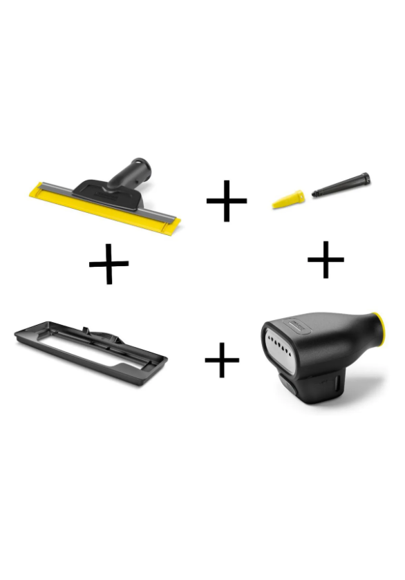 Karcher Sc Serisi Comfort Cam Aparatı + Halı Aparatı + Buharlı Düzleştirici + Kir Sökücü Başlık